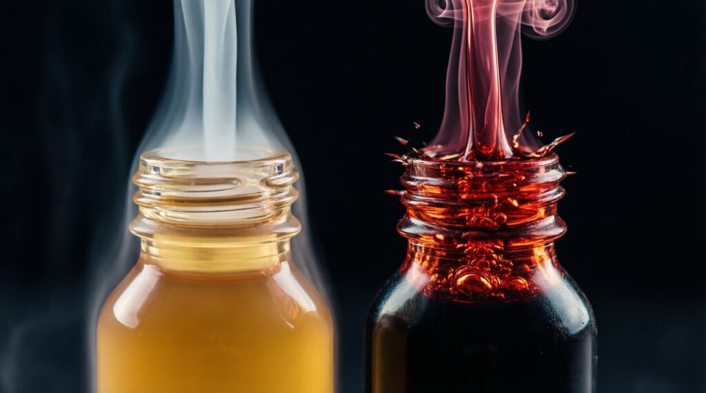 Никотиновые соли vs freebase: отличия по ощущению, скорости насыщения и применению - иллюстрация